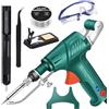 HItianya Internally Heated Industrial Laser Welding Tools, Set Di Saldatore Multifunzione Portatile, Pistola Per Saldatura Manuale Da 60 W, Con Rimozione Della Ruggine/Taglio/Saldature (Green, Internal Heat)