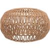 HOLIDYOYO Copertura Per Lampada Da Soffitto in Carta Intrecciata Di Rattan Paralume Vintage Per Larredamento Della Casa