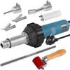 TRY-YEAN Pistola ad aria calda professionale da 1600 W, in plastica, per saldatrice in vinile PE PVC con asta di plastica, ugelli a saldatura rapida, scooter