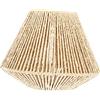 Uonlytech Paralume in Rattan Paralumi Paralume in Vimini Lampada Da Tavolo A Sospensione in Rattan Lampadario Gabbia Per Lampada in Rattan Corda Di Paglia Corda Di Telaio