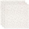 Jollein Bloomy - Panno in mussola per bambini, confezione da 3 pezzi, 70 x 70 cm, 100% cotone, certificato Oeko-Tex