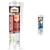 Pattex Bundle PATTEX Silicone Sigillante Finestre&Infissi, Interni ed Esterni, cartuccia da 280ml & PATTEX Bagni&Cucine Original Silicone Trasparente Sigillante, impermeabile e antimuffa, cartuccia da 280ml