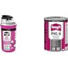 TANGIT Bundle Tangit Uni-Lock, Filo sigillante per tubature in metallo e plastica, 1x80m & Tangit PVC-U Adesivo Speciale, Latta di Colla per Assemblare Tubi, 1 Latta da 1kg