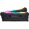 Corsair VENGEANCE RGB PRO 16GB (2x8GB) DDR4 3600 (PC4-28800) C16 Memoria Desktop - Nero