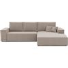 IDOHOME 185x294 Divano Angolare 3 Posti con Contenitore - Divano Letto Angolare con Funzione Letto (140x244 cm) - Destra