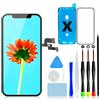 GULEEK Display per iPhone X, Schermo LCD FHD COF 5,8 Touch Screen Integrato | Immagine nitida, tocco preciso, 3D Touch, Face ID compatibile, kit di riparazione, vetro protettivo, nastro adesivo incluso