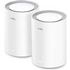 Cudy AX3000 2,5G Sistema di Mesh Wi-Fi 6, 2,5G WAN, Ideale per 1Gig+ Internet, Wireguard, OpenVPN, Zerotier, CloudFlare, M3000 2 pack (M3000 2-Pack V2.0)