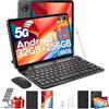 DOOGEE V Pad 5G Tablet 12 Pollici Tablet con Tastiera 7050, 32GB RAM + 256GB ROM, 2.4K IPS 90Hz, 7.0mm Bordo Android 15, 5G NR + WiFi6 / 8800mAh 18W/ 13MP+8MP con Penna+Mouse+Custodia/Nero