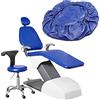 HAODING 4 Pezzi/Set Dentale Coprisedile Sedia Dentale Copre Pelle Sintetica Coprisedile Elastico Impermeabile Protettore Dentista Contenere Poggiatesta Schienale Cuscino Copertura Della Sedia(Color:Blu)