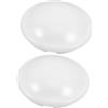 Generico 2 Pezzi Paralumi Globo Paralume in Plastica A Forma Di Cupola Di Ricambio Paralume A Fungo Per Decorazione Del Bagno Con Luce Ventilatore A Sospensione