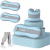 HJYDGJ 2 Pz Pesi Da Polso Pesi Caviglia Peso Bracciale Pesi Piede Pilates Pesi Pesi Per Gambe E Braccia Polso Pesi Wrist Weights A Mano - Blu