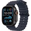 Apple Watch Ultra 2 (2023) GPS + Cellular 49 mm - Titanio Nero - Cinturino Ocean Blu, excellent