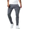 Generisch Jeans cargo da uomo, pantaloni cargo elasticizzati, skinny, slim fit, pantaloni in denim, moderni, jeans chino, con bottoni, chiusura lampo, gamba dritta, pantaloni alla moda per il tempo libero