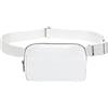 Hixingo Marsupio Uomo Donna Marsupio Running Piccolo Marsupio Sportivo con Cintura Regolabile Marsupio Borsa Borsa a Tracolla per Corsa Ciclismo Escursionismo Viaggio (20x5x14cm,Bianco)