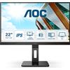 AOC Monitor AOC P2 22P2Q LED display 54,6 cm (21.5") 1920 x 1080 Pixel Full HD Nero [22P2Q]