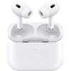 Apple Cuffia con microfono Apple AirPods Pro [seconda generazione] [2nd generation] Cuffie Wireless In-ear Musica e Chiamate Bluetooth Bianco (AIRPODS PRO 2ND GEN - MAGSAFE CASE) [MQD83ZM/A]