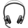 Poly Cuffia con microfono Poly Voyager Focus 2 USB-C-C Headset +USB-C/A Adapter +Charging Stand [9T9J5AA#AC3]