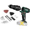 Parkside Strumento combinato multifunzione 4 in 1 da 20 V, senza fili, unità nuda, trapano, levigatrice multipla, sega a sciabola, strumento oscillante per cambiare rapidamente e facilmente gli