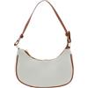 FuninCrea Borsa Mezzaluna Donna Borse a Tracolla, Tasca a Mezzaluna Borsetta Donna Borsa Marsupio Donne Chiusura a Cerniera Borse Piccola Tracolla Donne Borsetta Ascellare con Tasca Interna, Bianco