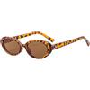 YAMEIZE Occhiali da Sole Ovali Retrò 90s Piccolo - per Donna e Uomo Occhiali Ovali in Stile Classico Occhiali con Protezione UV400 All'aperto