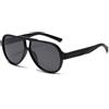 YAMEIZE Retro Pilot Doppio Ponte Occhiali da Sole - per le Donna Uomo Classico Stile Vintage UV400 Protezione Rotonda Occhiali di Guida