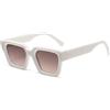YAMEIZE Rettangolo di Spessi Occhiali da Sole per - Donna Uomo Classici Occhiali Quadrati Shades UV400 Protezione di Guida All'aperto