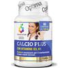 OPTIMA NATURALS SRL Colours Of Life Calcio Plus - Integratore per il Benessere di Ossa e Denti - 60 Compresse