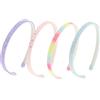 Kaslaider Cerchietto per Capelli con Glitter, 4 pezzi Scintillanti Cerchietti per Capelli Fascia in Plastica, Glitterate per Capelli da Donna Antiscivolo Cerchietti di Glitter Headband per Ragazze 1cm