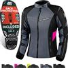 SHIMA RUSH Giacca Moto Donna con Protezioni Estiva | AIRFORCE Paraschiena | Giacchetta da Moto Impermeabile 4 Stagioni Tuta Pantaloni Touring (Rosa, Donna, Giubbotto, Taglia XS)