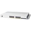 Cisco Catalyst 1300-24P-4G Managed Switch, 24 porte GE, PoE, 4 porte SFP 1GE, protezione limitata a vita (C1300-24P-4G)