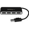 StarTech.com Hub USB 2.0 portatile a 4 porte con cavo integrato - Perno e Concentratore USB compatto - Mini Hub USB2.0