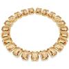 SWAROVSKI COLLANA MILLENIA, CRISTALLI OVERSIZED, TAGLIO OTTAGONALE MARRONE