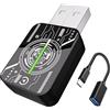 HEYINCAR+ Adattatore Carplay wireless per iPhone/Andorid, aggiornamento 2025, chiavetta USB CarPlay, facile da collegare e giocare, compatibile con auto dal 2016 e iPhone iOS 10+