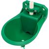 Svauoumu Ciotola di Abbeveraggio Automatica Per Pecore, Abbeveratoio Per Bovini Con Foro di Drenaggio, Abbeveratoio Automatico Per Cavalli, Mucche, Pecore, Maiali e Cani, Verde