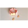ARTIGIANALE Bracciale orecchini con cammeo doppio filo tondi pietre pasta di corallo rosa