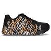 SKECHERS Uno Lite Metallic Love Sneaker In Ecopelle Nero Oro - Donna - Nero Oro