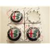 Alfa Romeo 4 COPRIMOZZO ALFA ROMEO MITO 147 GT ORIGINALi CERCHI IN LEGA NUOVO LOGO 2016