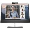 HP E24mv G4 Monitor, Schermo 23,8 FHD IPS, Risoluzione 1920 x 1200, Tempo Risposta 5 ms, Regolazione Inclinazione, Altezza, Pivoting, Antiriflesso, DisplayPort, HDMI, USB-A, VGA, Argento