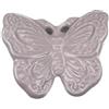12X Calamita FARFALLA ROSA in porcellana 7.5x6 cm BOMBONIERA 1AWK