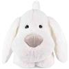 Histoire D'Ours - Peluche allungato cane bianco 40 cm in materiale elasticizzato ultra morbido - peluche originale neonato fin dalla nascita - idea regalo nascita ragazza ragazzo - HO334