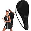 Generic Borsa per racchette da tennis in tessuto Oxford - Borsa a tracolla per racchetta da tennis, borsa per racchetta da tennis, custodia per racchetta con cerniera, custodia per racchetta con tracolla per