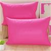 PETTI Artigiani Italiani - Coppia di Federe Cuscino 60x40 cm in Microfibra, Cuscini Arredo Camera da Letto, Divano, Set 2 Fodere Copricuscino, Federa Tinta Unita Fucsia, 100% Made in Italy