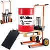 VEVOR Carrello Elevatore Idraulico con Argano Carico 205 kg Sollevamento 1000 m