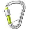 EDELRID Unisex - Adulto HMS Strike Screw FG Carabiner, Argento, Taglia Unica