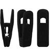 Tinfol Clip in velluto, confezione da 24 clip nere per pantaloni, forti clip floccate perfette per l'uso con grucce sottili in velluto