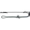 TRIXIE V-Linea Soft Rope, L-XL, 2 m/6 mm, nero/grigio, guinzaglio regolabile per cani di grossa taglia in rugiada intrecciata, 3 posizioni, lunghezza regolabile - 1985301