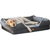 Ferplast Cuscino per Cani, Cuccia Ortopedica per Cani, Materasso Cane MEMOR-ONE XL Memory Foam, Sfoderabile Rivestimento Removibile, Lavabile, Taglia Grande, 112 x 88 x h 26,5 cm