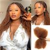 QUEEN VIRGIN REMY QVR Afro Kinkys Bulk Human Hair for Dreadlock Extension Repair Locs 35 cm Medium Brown Color Twist Braiding Afro Kinky Human Hair for Locs 1 confezione da 50 grammi
