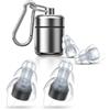 NEUTYPECHIC Tappi per Orecchie Antirumore, 2 coppie Protezione per l'udito Tappi, 30db Riduzione del Rumore Tappi Auricolari per Dormire, Concerti, Musica, Discoteca e Festival, Nero