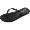 shevalues Infradito sottili per donna doccia in gomma infradito sandali comodi estate spiaggia slip on scarpe, nero, 40 EU
